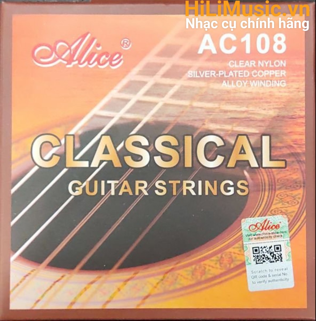 Dây Guitar Classic AC108 ClearNylon - Alloy Winding