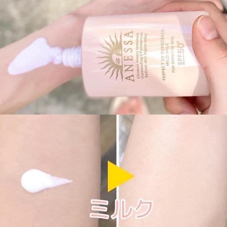 Kem Chống Nắng Anessa Perfect Uv Sunscreen Mild Milk 90ml mẫu mới 2024