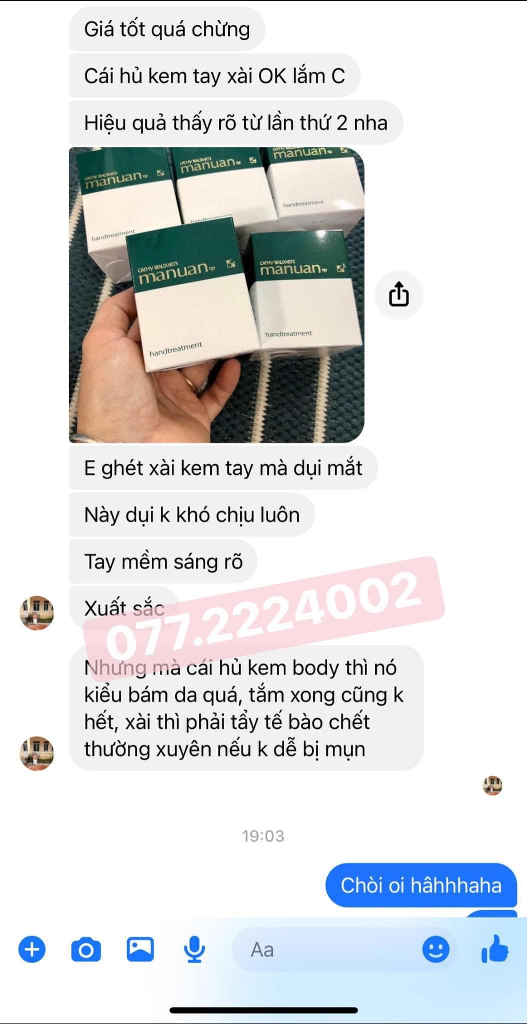 Kem Tay Manuan Hủ 83g