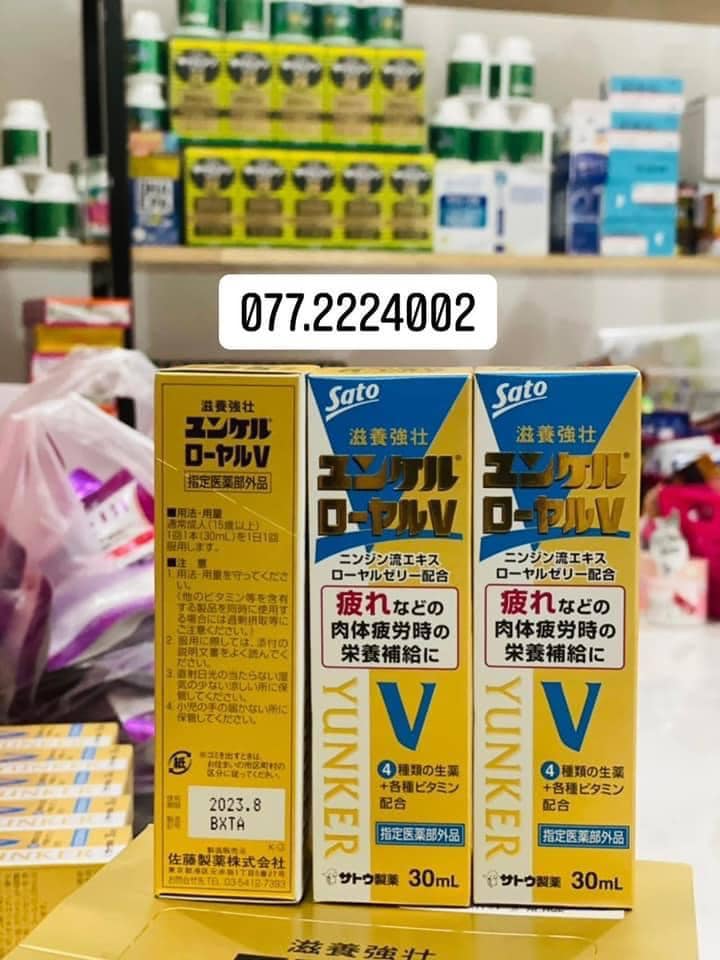 Sâm Nước Sato Yunker Nhật Bản 30ml