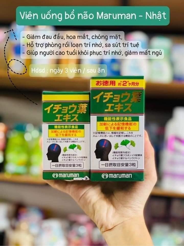 Viên uống bổ não Maruman DHA Ginkgo