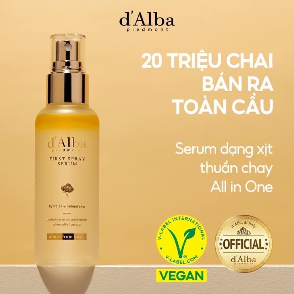 XỊT KHOÁNG D'ALBA FIRST SPRAY SERUM 100ML
