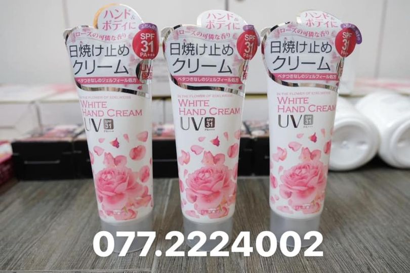 Kem Dưỡng Trắng Da Tay Manis White Hand Cream UV SPF 31 PA+++