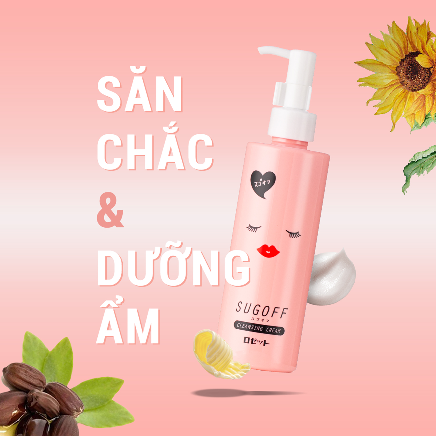 Kem tẩy trang dưỡng ẩm Rosette Sugoff Cleansing Cream Nhật