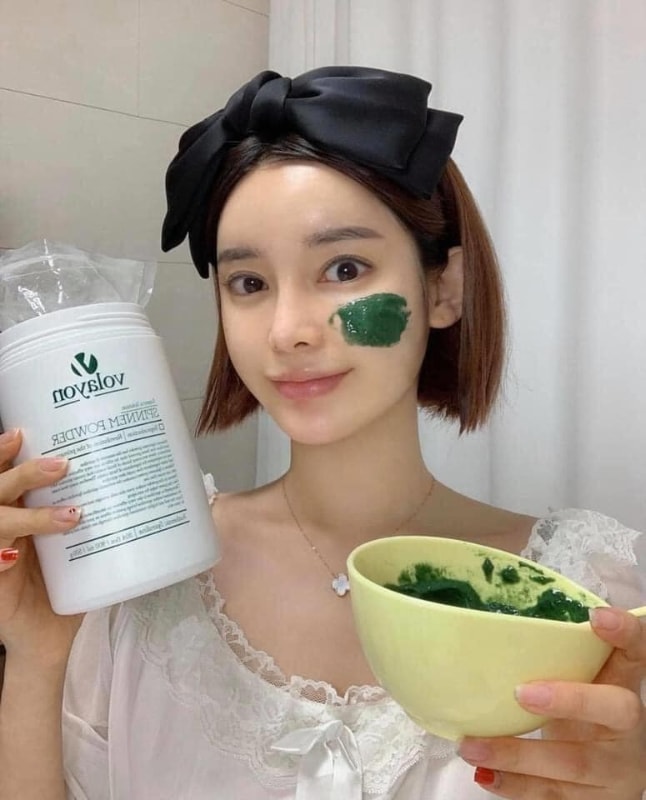 Mặt Nạ Tảo Xoắn Volayon Hỗ Trợ Thanh Lọc Da 500gr, Spinnem