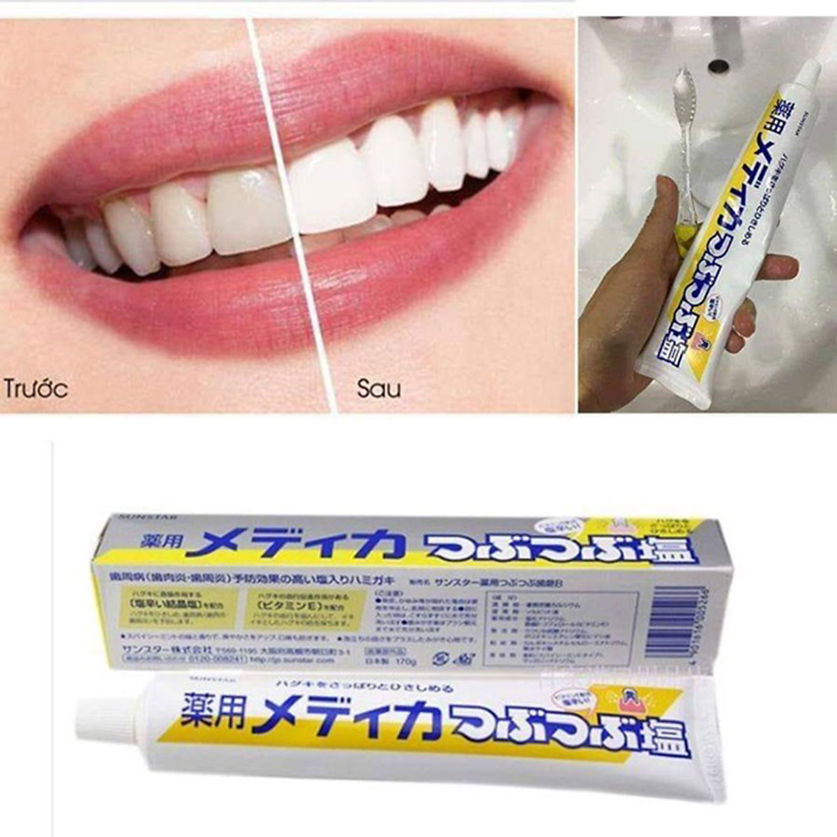 KEM ĐÁNH RĂNG MUỐI SUNSTAR Nội Địa NHẬT BẢN