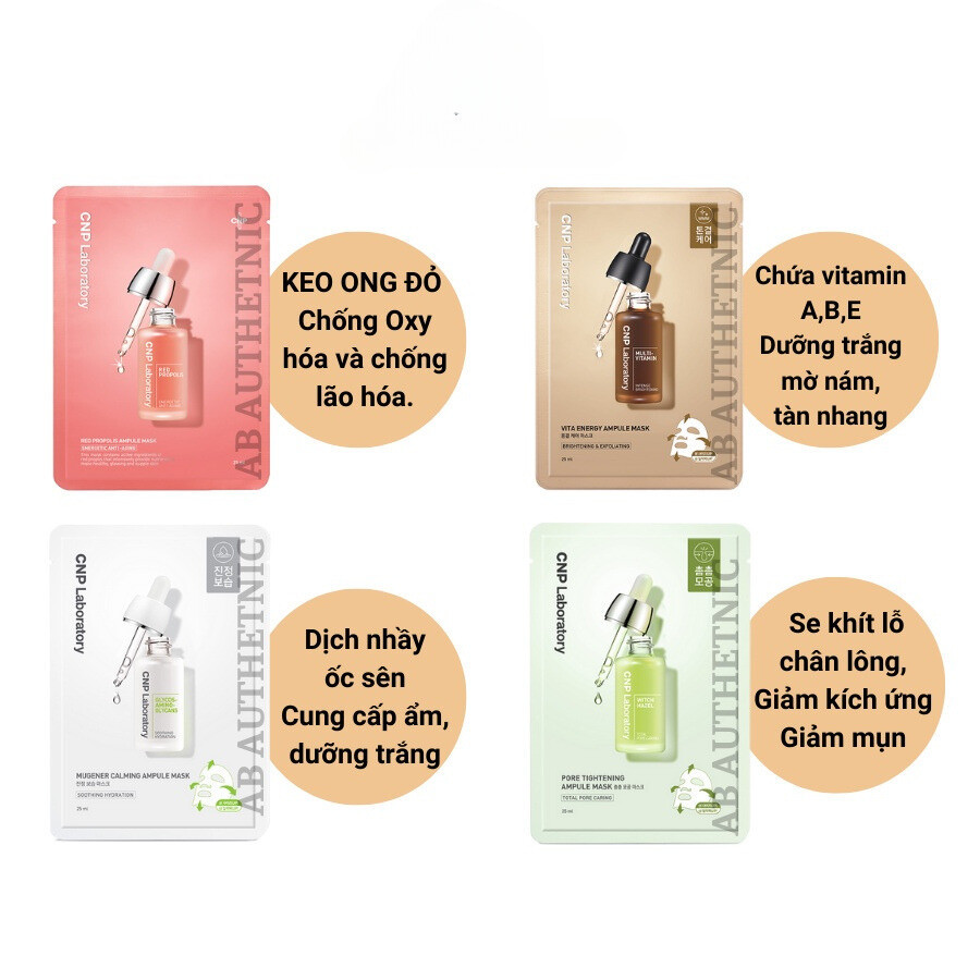 Mặt nạ keo ong CNP Laboratory hộp 10 miếng