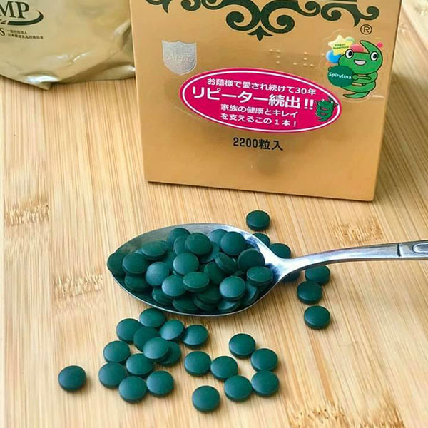 Tảo xoắn Spirulina Nhật Bản hộp 2200 viên