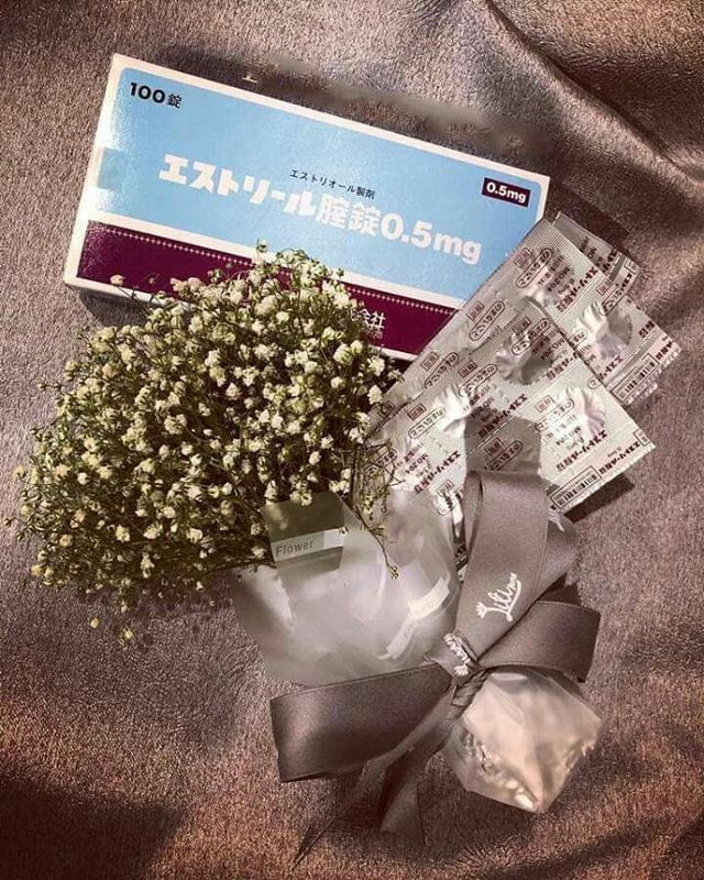 Viên nén đặt âm đạo Estoril 0.5mg Nhật Bản 10 viên