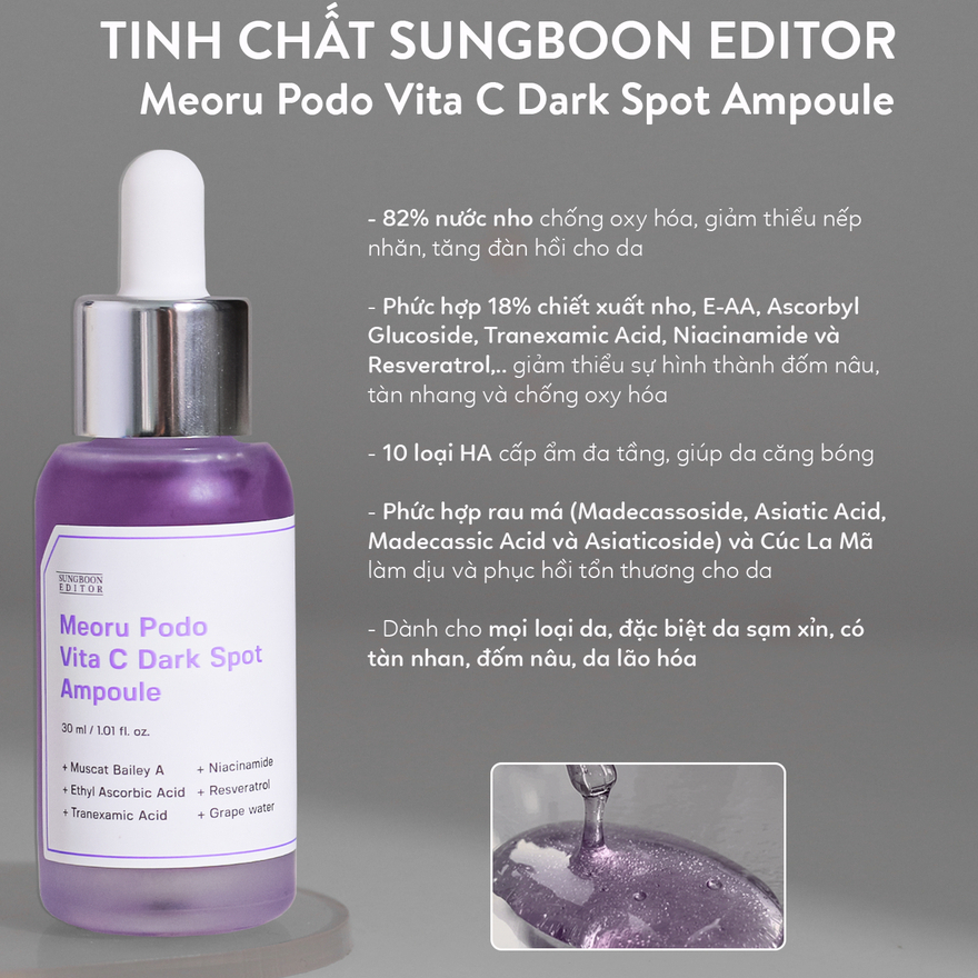 SERUM NHO MEORU DƯỠNG TRẮNG SUNGBOON 30ml