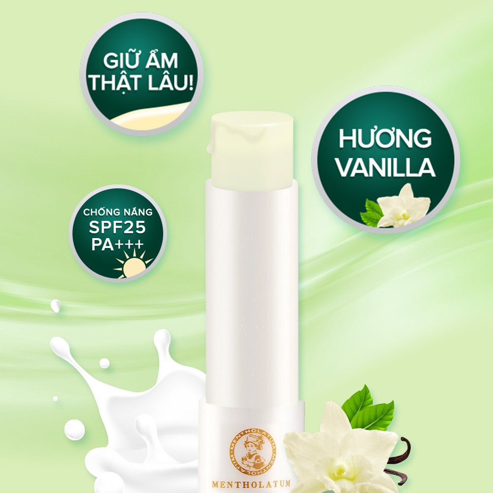 SON DƯỠNG MÔI CHỐNG NẮNG MELTY CREAM LIP 2.4G HƯƠNG VANI SỮA