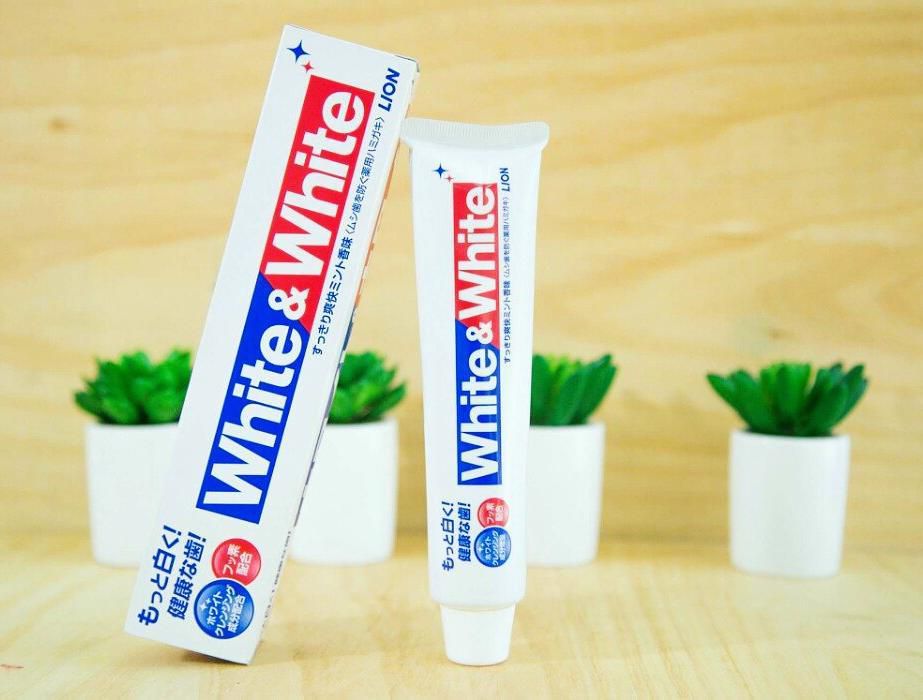 KEM ĐÁNH RĂNG WHITE & WHITE LION NHẬT BẢN