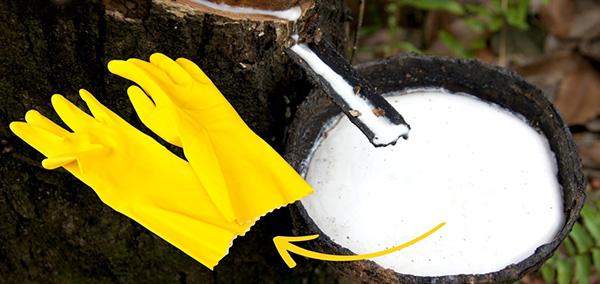 Găng tay cao su thiên nhiên với độ đàn hồi cao, giúp người lao động dễ dàng thao tác với các chi tiết nhỏ