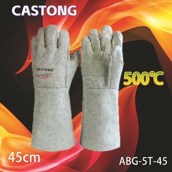 găng tay chịu nhiệt 500 độ ống dài castong abg 5t 45