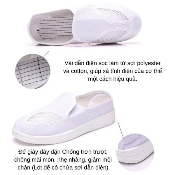 Giày bảo hộ chống tĩnh điện, chống cháy nổ giá tốt bền bỉ