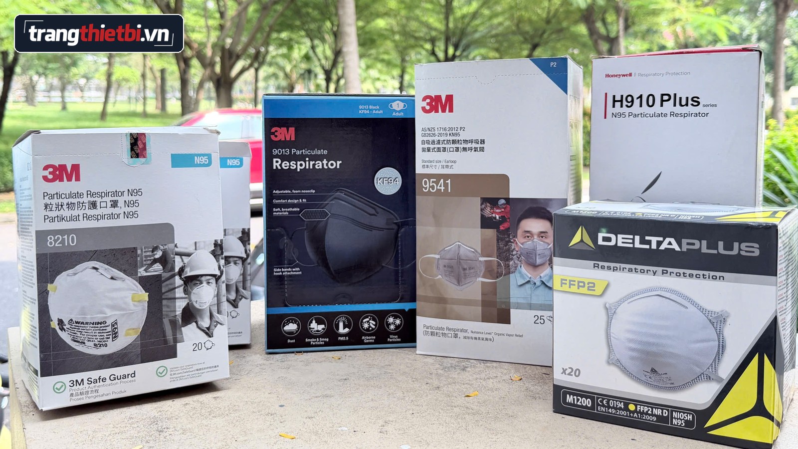 Bộ sưu tập khẩu trang bảo hộ lao động N95 và FFP2 từ 3M, Honeywell và Delta Plus