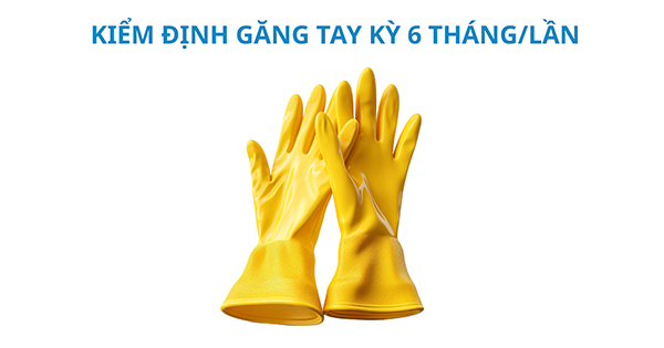 Hoạt động kiểm định găng tay cách điện định kỳ 6 tháng/lần là yêu cầu bắt buộc
