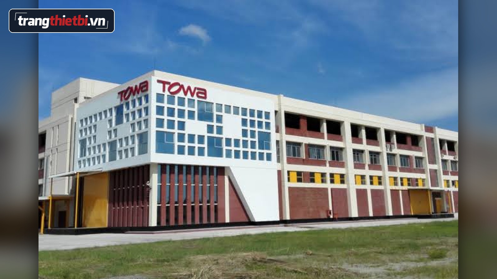 Hình ảnh khuôn viên và tòa nhà nhà máy sản xuất găng tay bảo hộ lao động thương hiệu Towa chính hãng