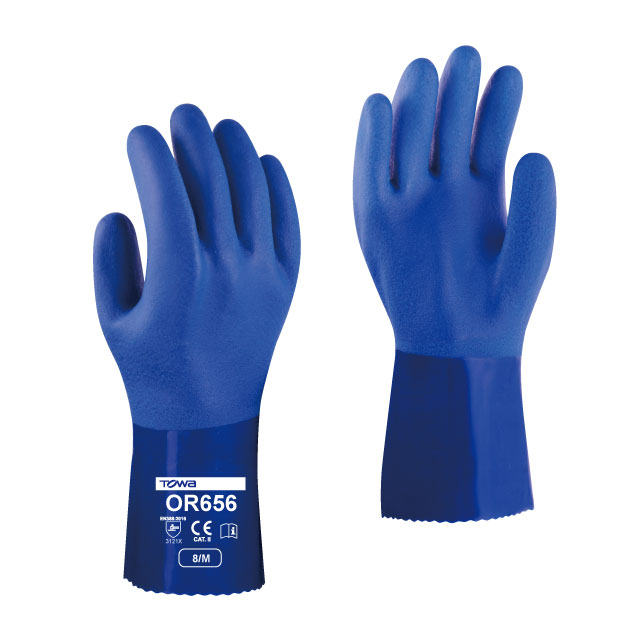 Găng tay chống dầu, chịu dầu chất liệu Nitrile, PVC và Neoprene