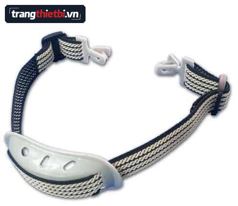 Quai cằm mũ bảo hộ lao động vải thun co giãn tích hợp đệm cằm nhựa và móc cài chuyên dụng