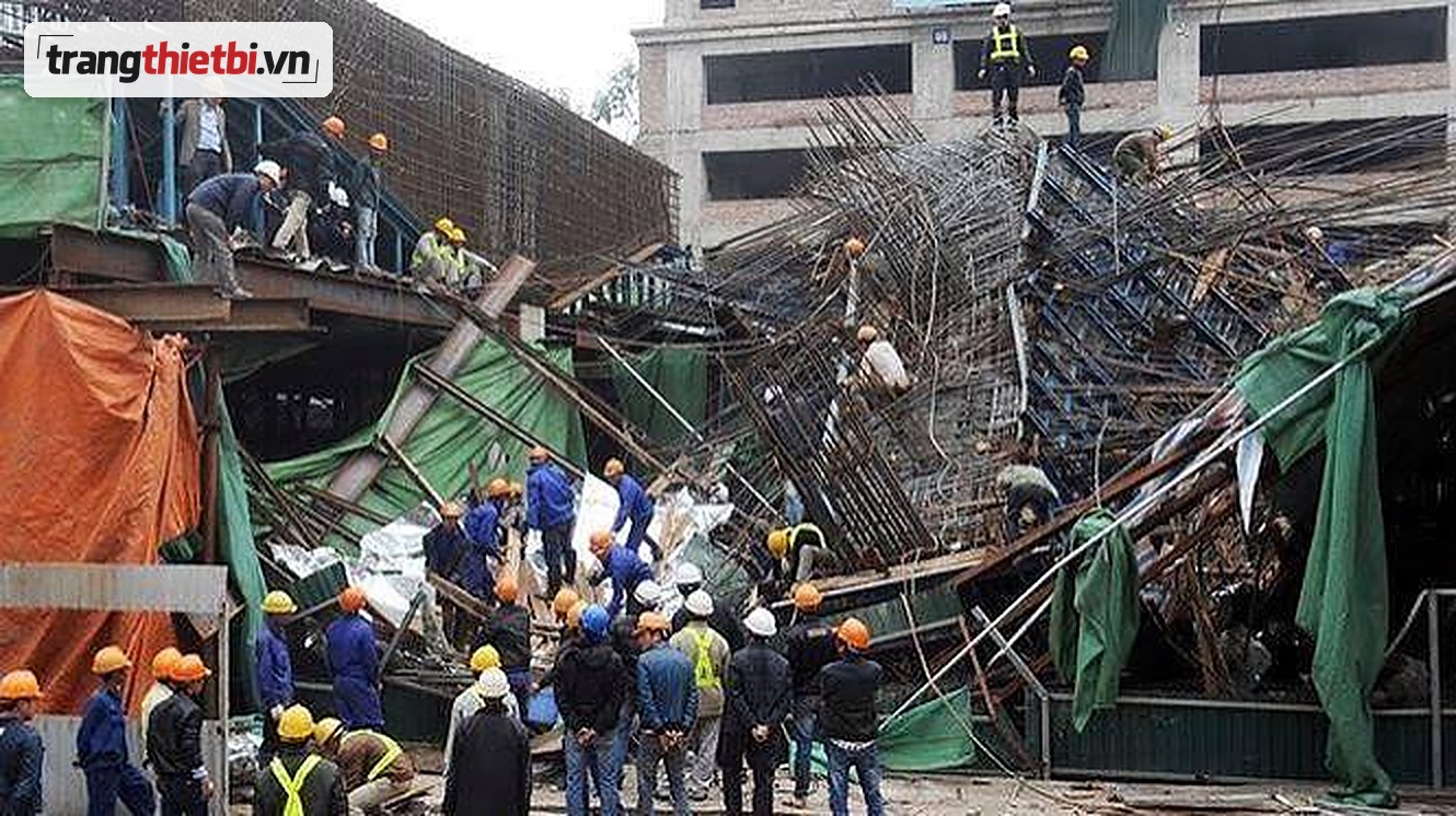Sự cố sập giàn giáo tại công trình xây dựng và công tác cứu hộ an toàn lao động