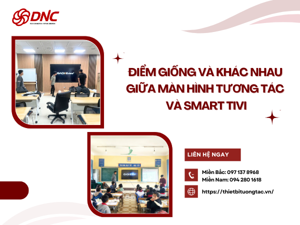 Điểm Giống Và Khác Nhau Giữa Màn Hình Tương Tác Và Smart Tivi