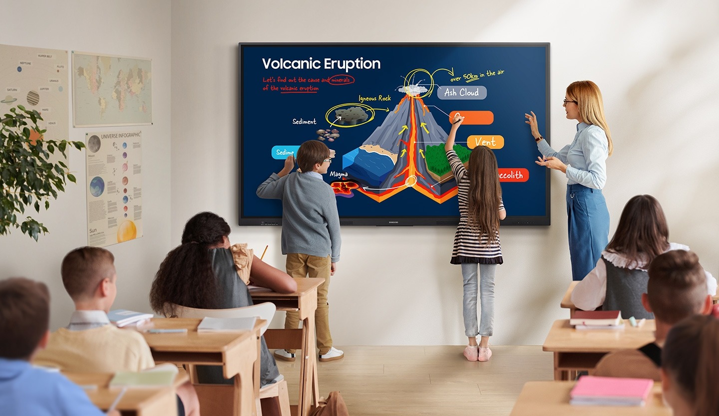 màn hình tương tác Samsung WAF cho lớp học