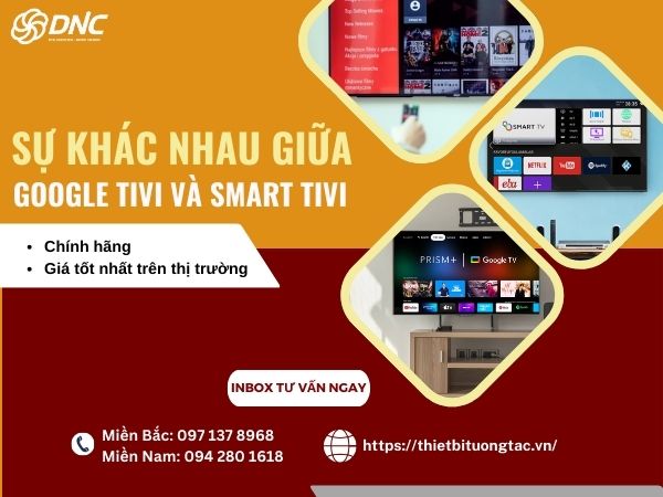 so sánh sự khác nhau giữa Google tivi và Smart tivi