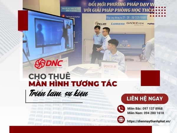 thuê màn hình tương tác chạy sự kiện, event