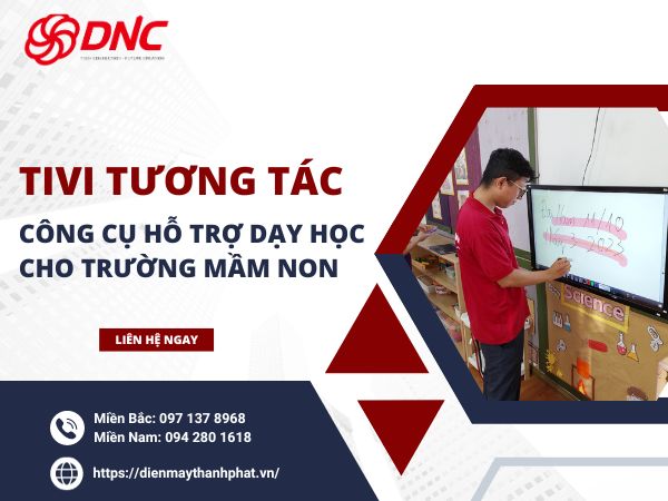 tivi tương tác cho trường mầm non