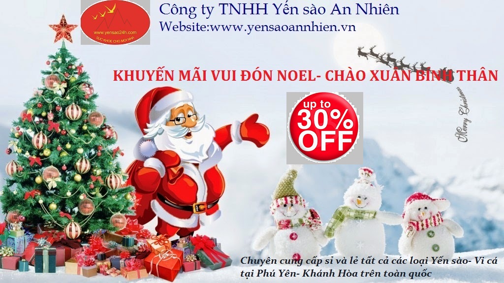 KHUYẾN MÃI HẤP DẪN VUI ĐÓN NOEL- CHÀO XUÂN BÍNH THÂN