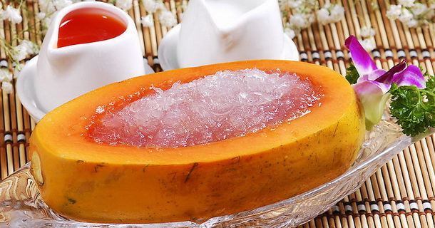 Yến sào chưng đu đủ