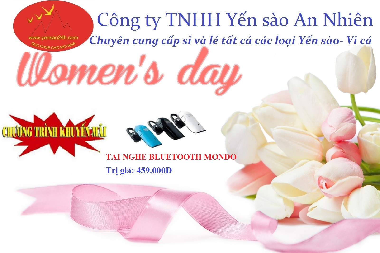 Khuyến mãi tưng bừng ngày quốc tế phụ nữ 8/3