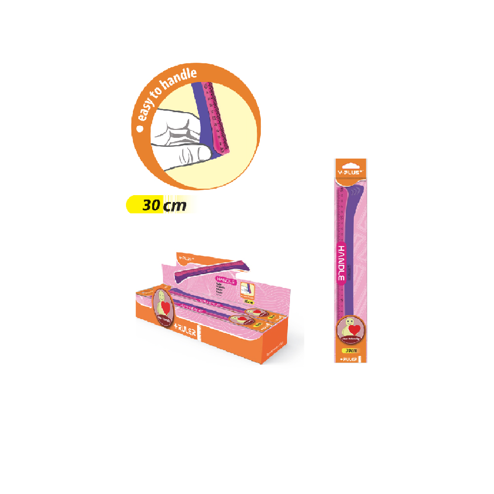 Thước kẻ HANDLE 30Cm - Y PLUS