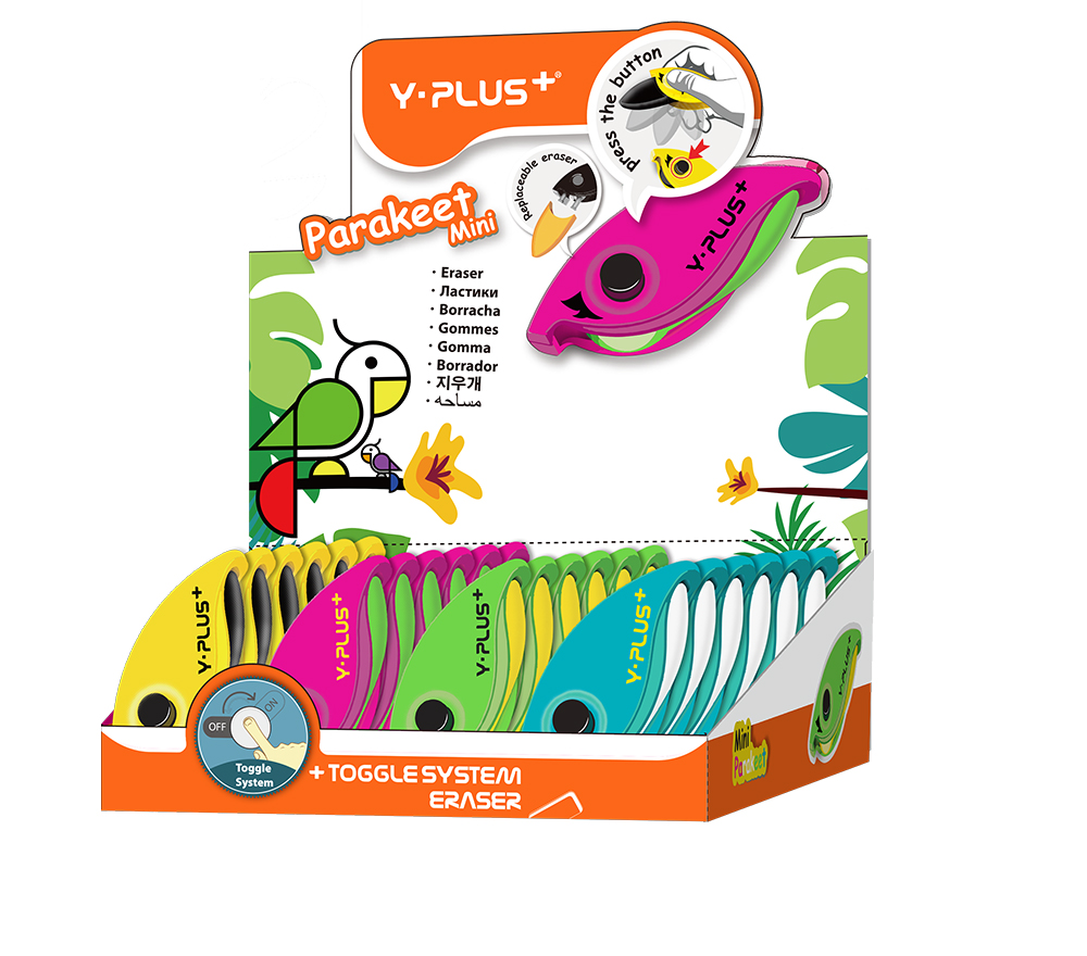 Tẩy bấm - vẹt PARAKEET MINI - Y PLUS
