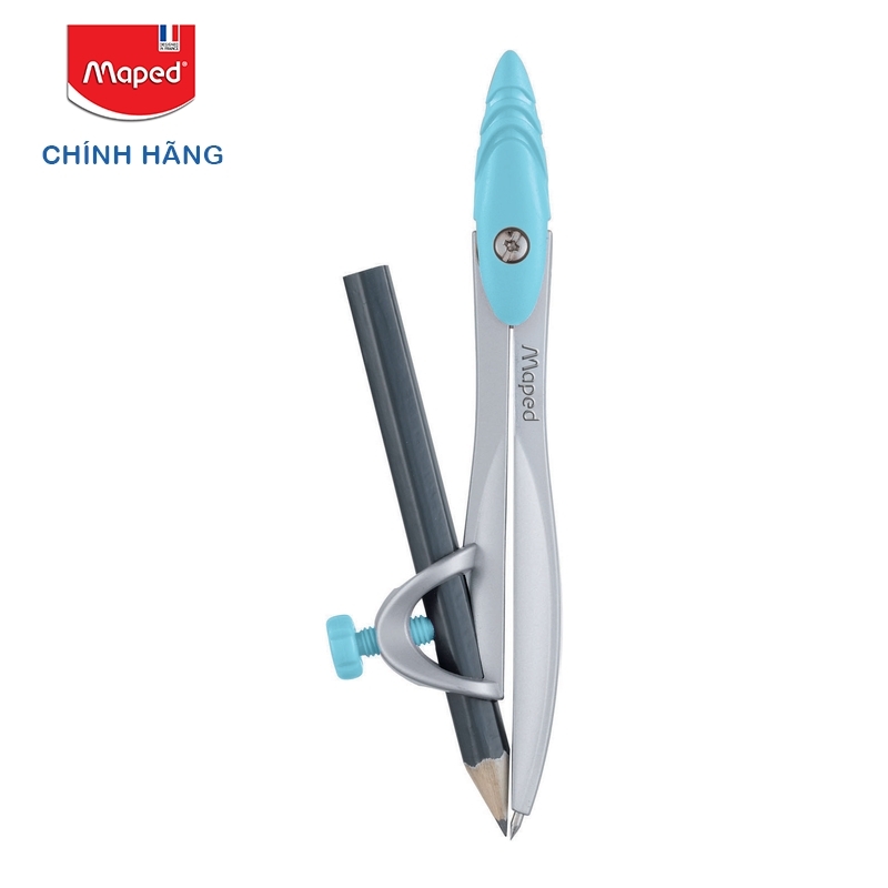 Hộp Compa kim loại Pastel - chì gỗ Maped