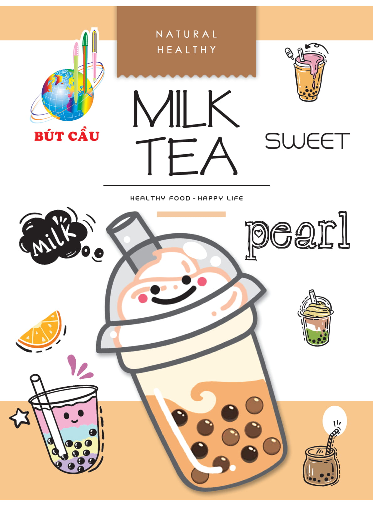 Bút Cầu Happy Food - ĐL 70