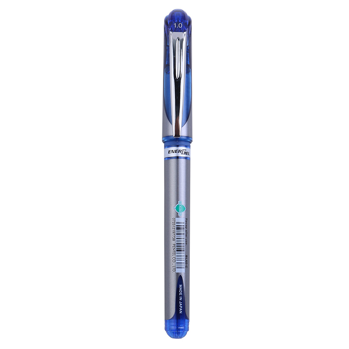 Bút bi nước bấm 1mm - xanh PENTEL