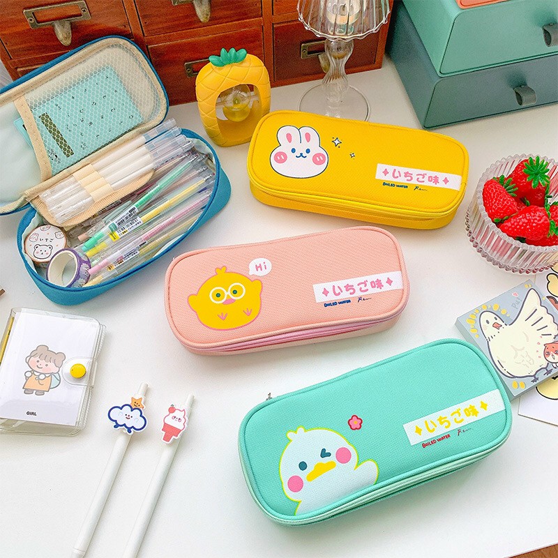 Bóp vải in hình cute