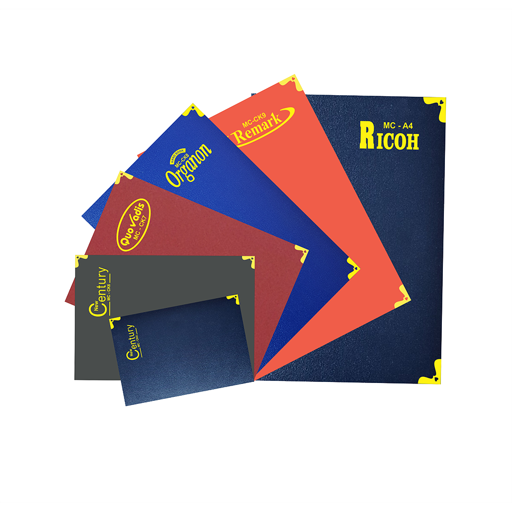 Sổ Bìa Da có nẹp góc đồng MC