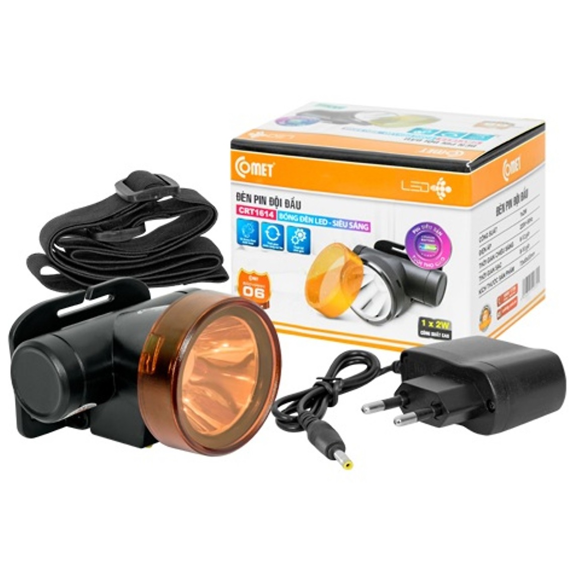 Đèn pin sạc CRT.1614 Comet
