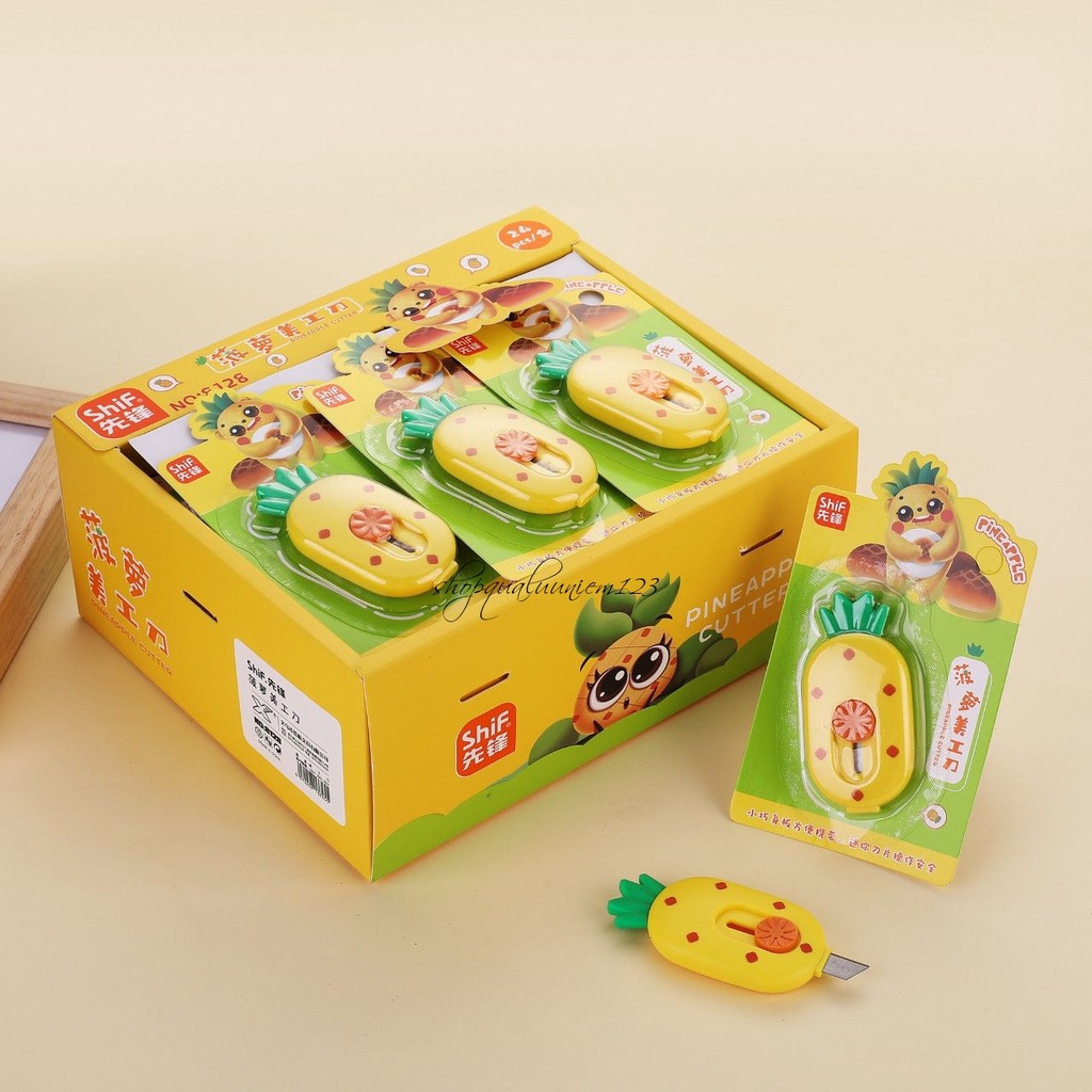Dao rọc giấy mini hình quả dứa - Mã 8142