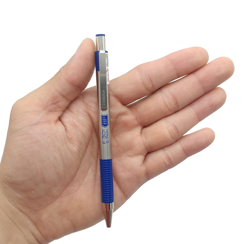 Bút bi bấm kim loại F-301 Zebra