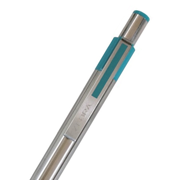 Bút bi bấm kim loại F-301 0.7 xanh lá Zebra