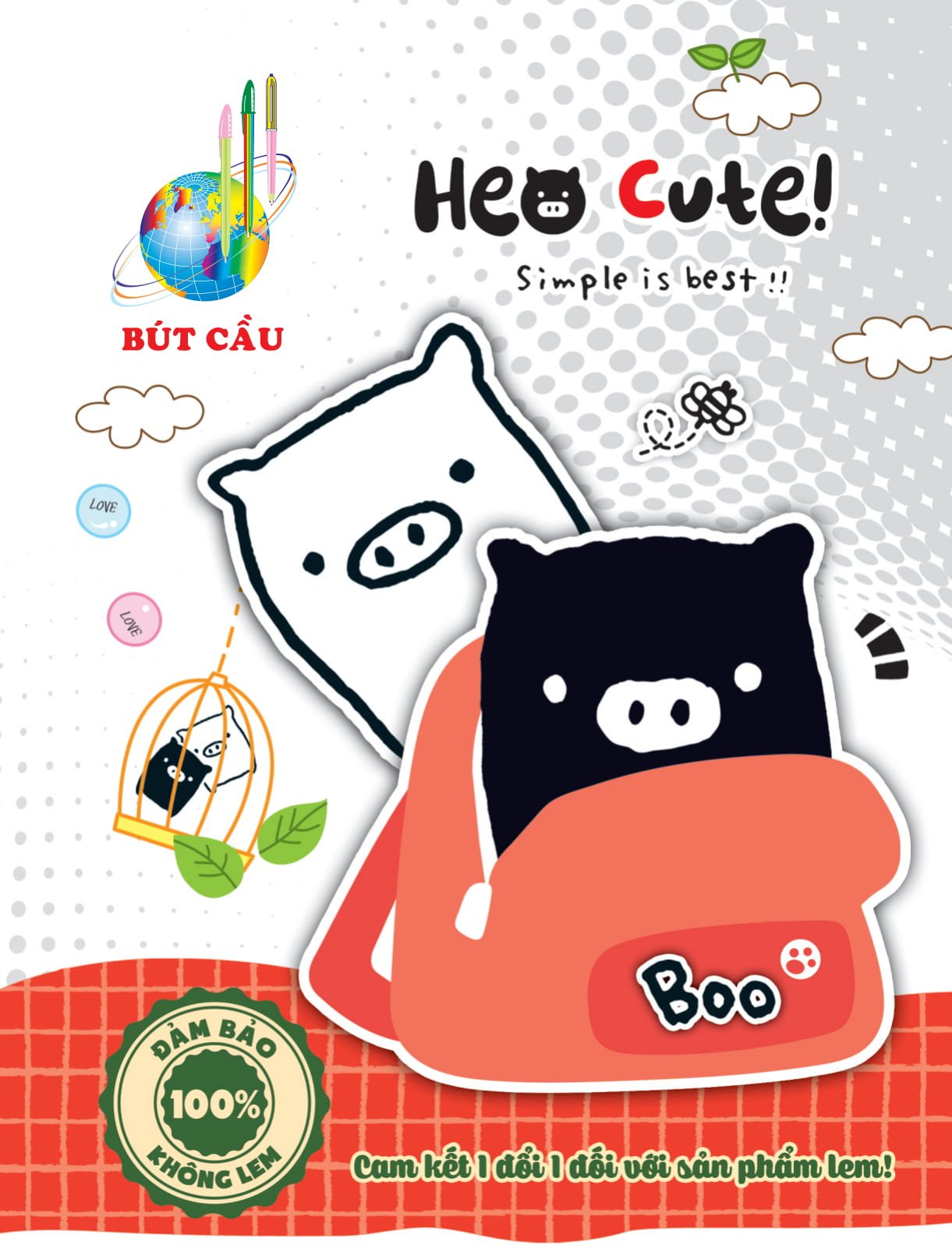 Bút cầu Heo Cute - ĐL 80