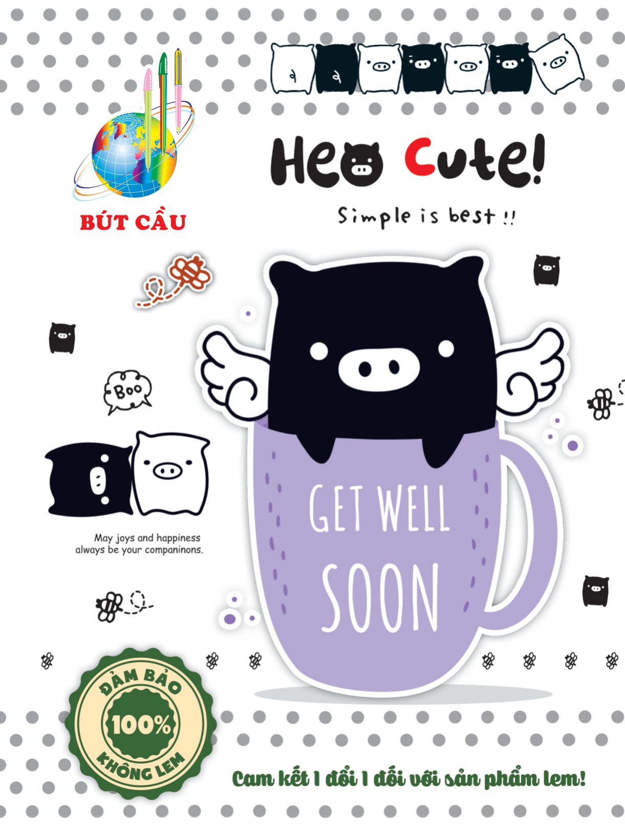 Bút cầu Heo Cute - ĐL 80