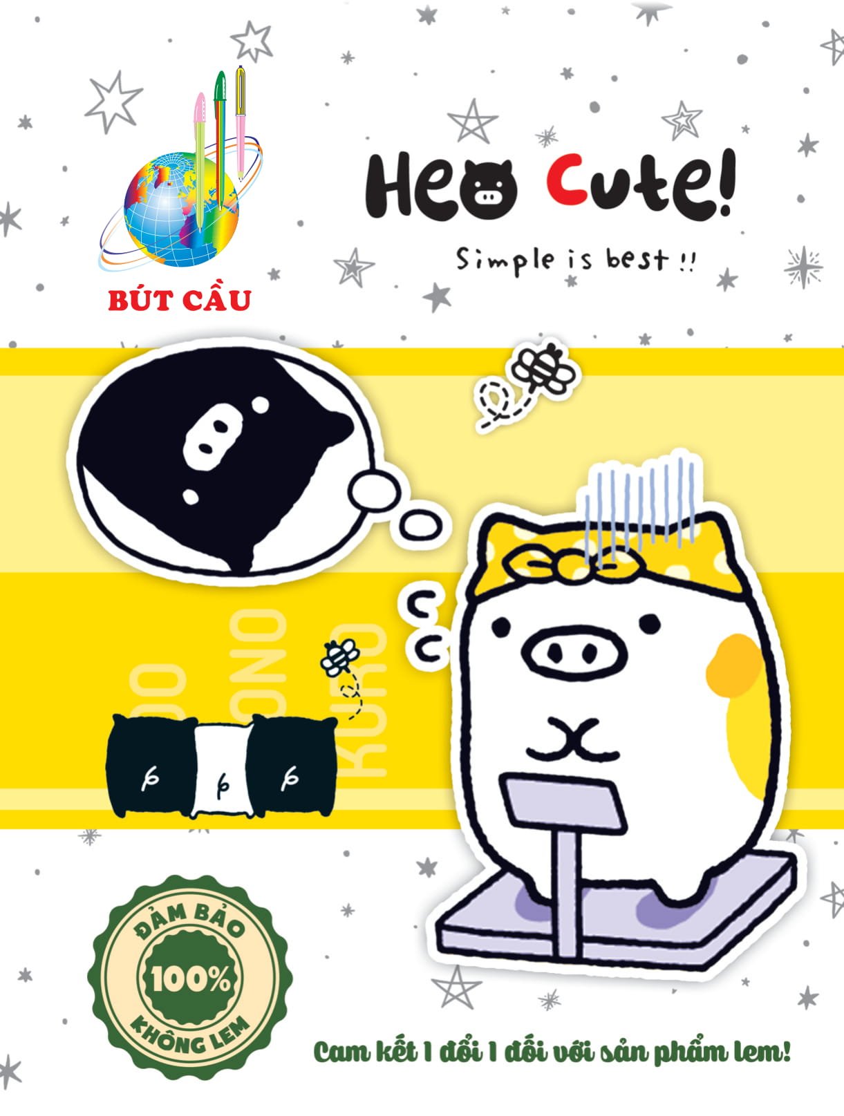 Bút cầu Heo Cute - ĐL 80