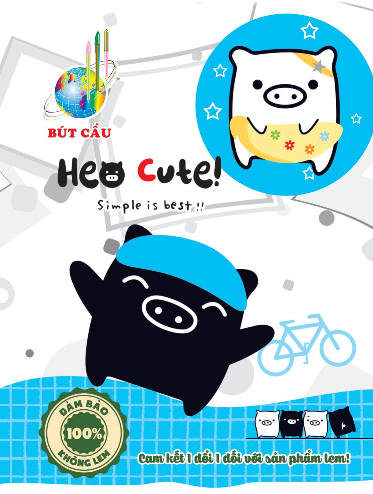 Bút cầu Heo Cute - ĐL 80