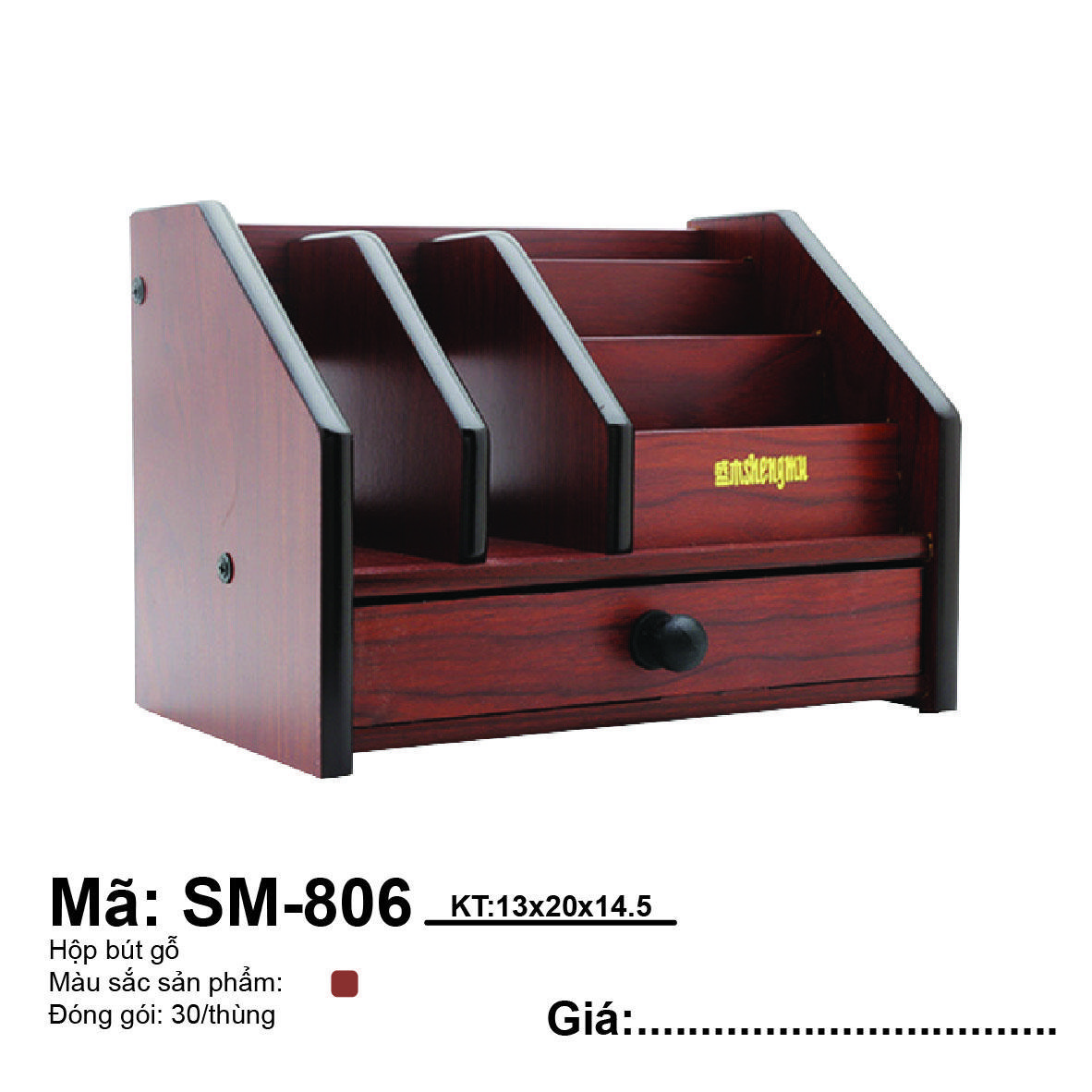 Hộp Cắm Bút Gỗ