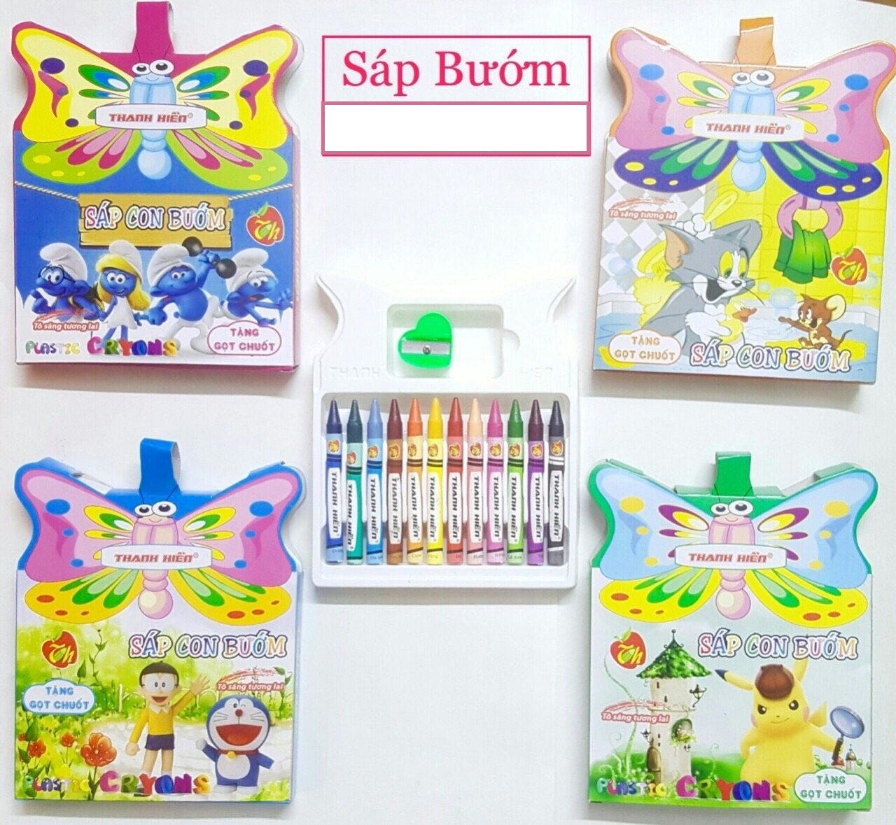 Bút Sáp Bướm 12 màu